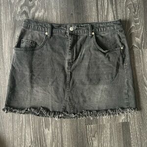 Wild Fable black denim mini-skirt